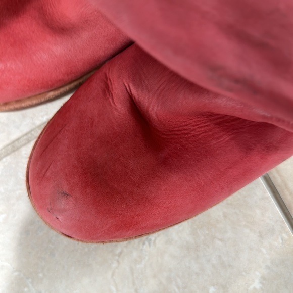 Soft Coral Leather Boots (Sahali) - Picture 5 of 5